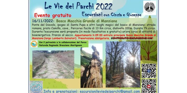 EVENTO GRATUITO: Bosco Macchia Grande di Manziana