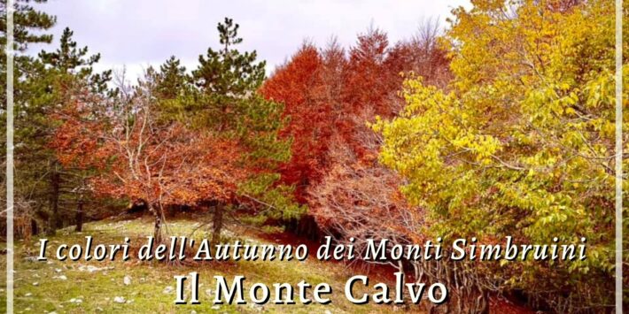 I colori dell’Autunno dei Monti Simbruini e il monte Calvo (1591m.)