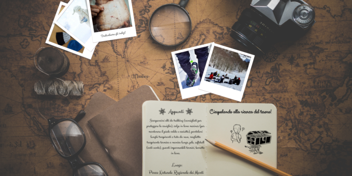 Ciaspolando alla ricerca del tesoro