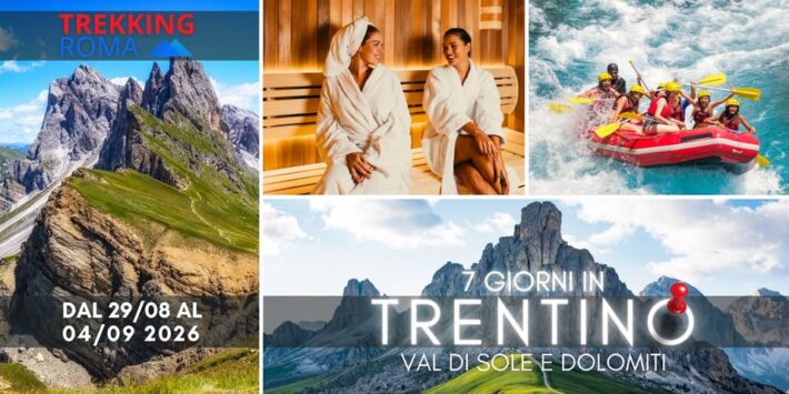 DOLOMITI: TREK + SPA + RAFTING + BIKE