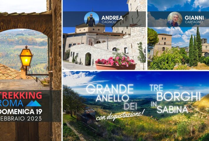 GRANDE ANELLO dei 3 BORGHI IN SABINA con degustazione!