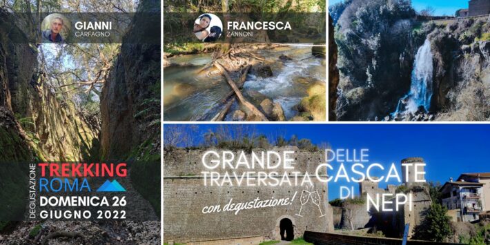CASCATE DI NEPI al fresco CON DEGUSTAZIONE
