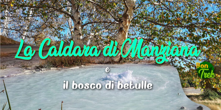 Paesaggio lunare della Caldara e il bosco di betulle