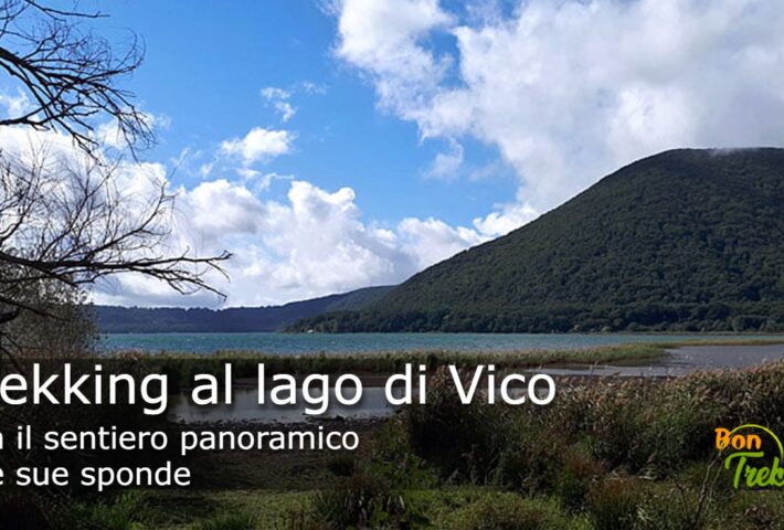 Trekking sul sentiero panoramico al lago di Vico
