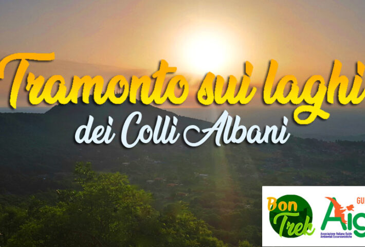 Tramonto sui laghi dei Colli Albani