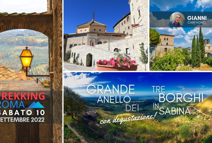 GRANDE ANELLO dei 3 BORGHI IN SABINA con degustazione!