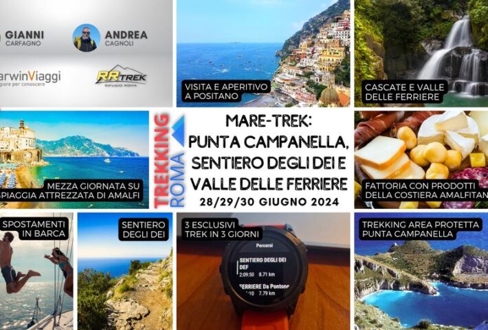 MARE-TREK: Sentiero degli Dei, Punta Campanella, Valle delle Ferriere