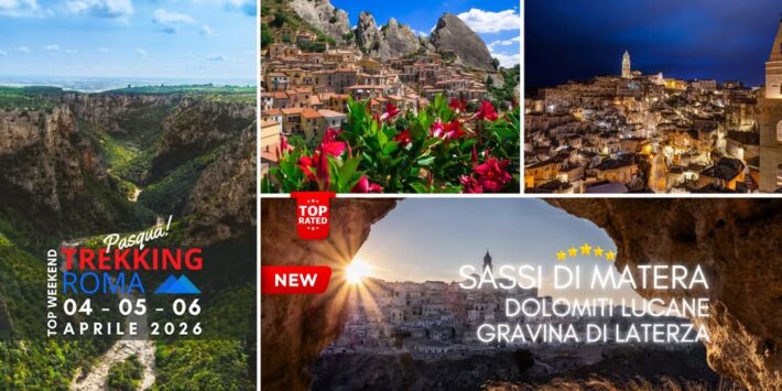 PASQUA: MATERA, DOLOMITI LUCANE, GRAVINA DI LATERZA