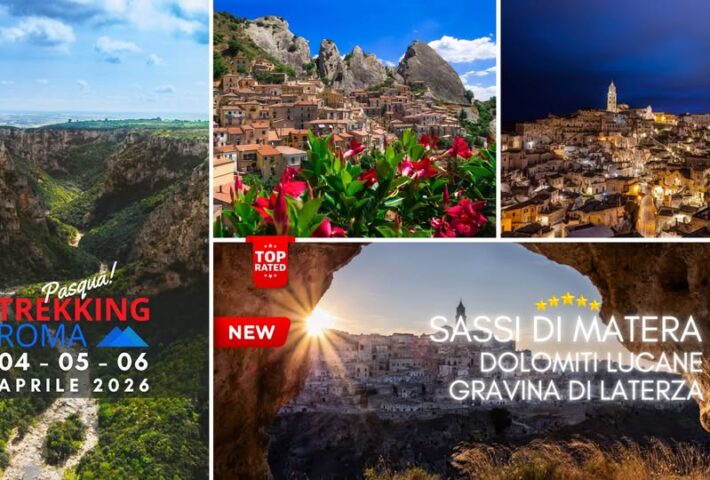 PASQUA: MATERA, DOLOMITI LUCANE, GRAVINA DI LATERZA