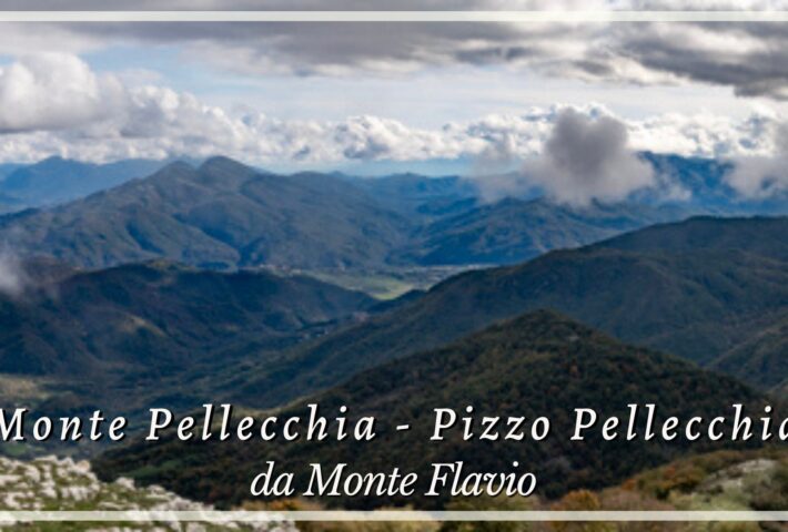 Il Monte Pellecchia ( 1370 m.) e il Pizzo Pellecchia (1327 m)