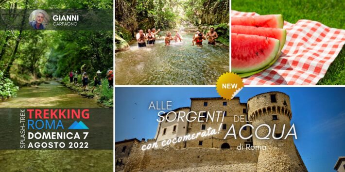 SORGENTI dell’ACQUA di ROMA con COCOMERATA