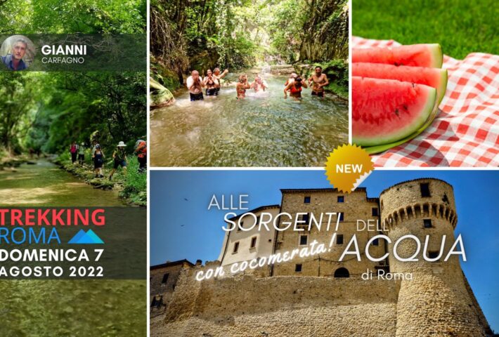 SORGENTI dell’ACQUA di ROMA con COCOMERATA