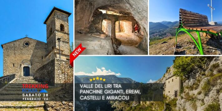 VALLE DEL LIRI tra PANCHINE GIGANTI, EREMI, CASTELLI e MIRACOLI