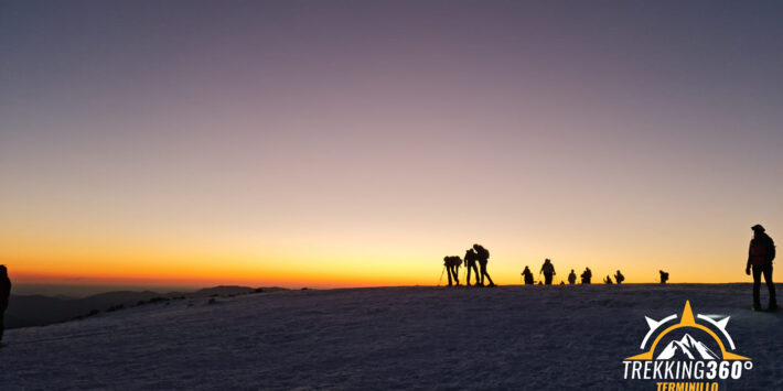 Ciaspolata al Terminillo, Monte Cardito al Tramonto