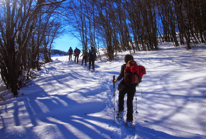 Ciaspolata grandiosa dal Terminillo al Rifugetto Maiolica