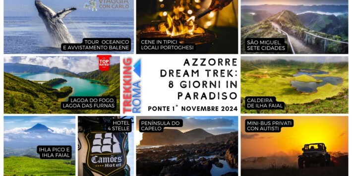 TREKKING AZZORRE: 8 GIORNI in PARADISO