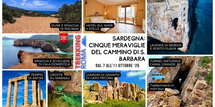 SARDEGNA: 5 MERAVIGLIE DEL CAMMINO DI SANTA BARBARA in hotel 4 stelle
