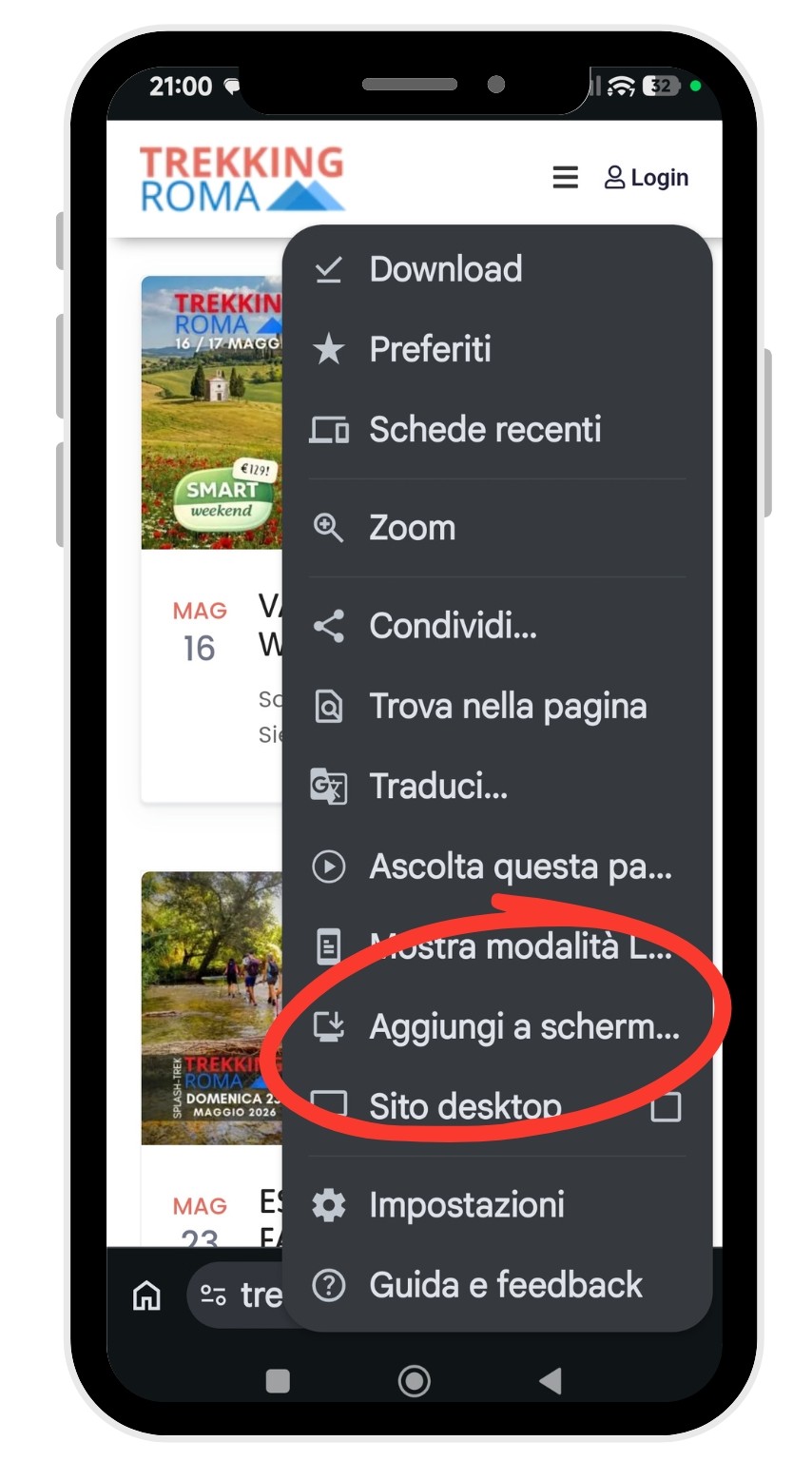 app trekking roma android