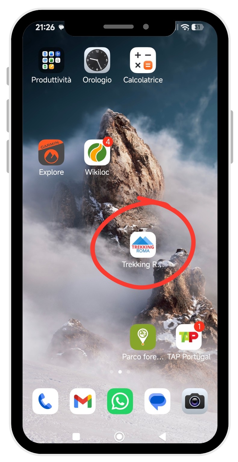 app trekking roma